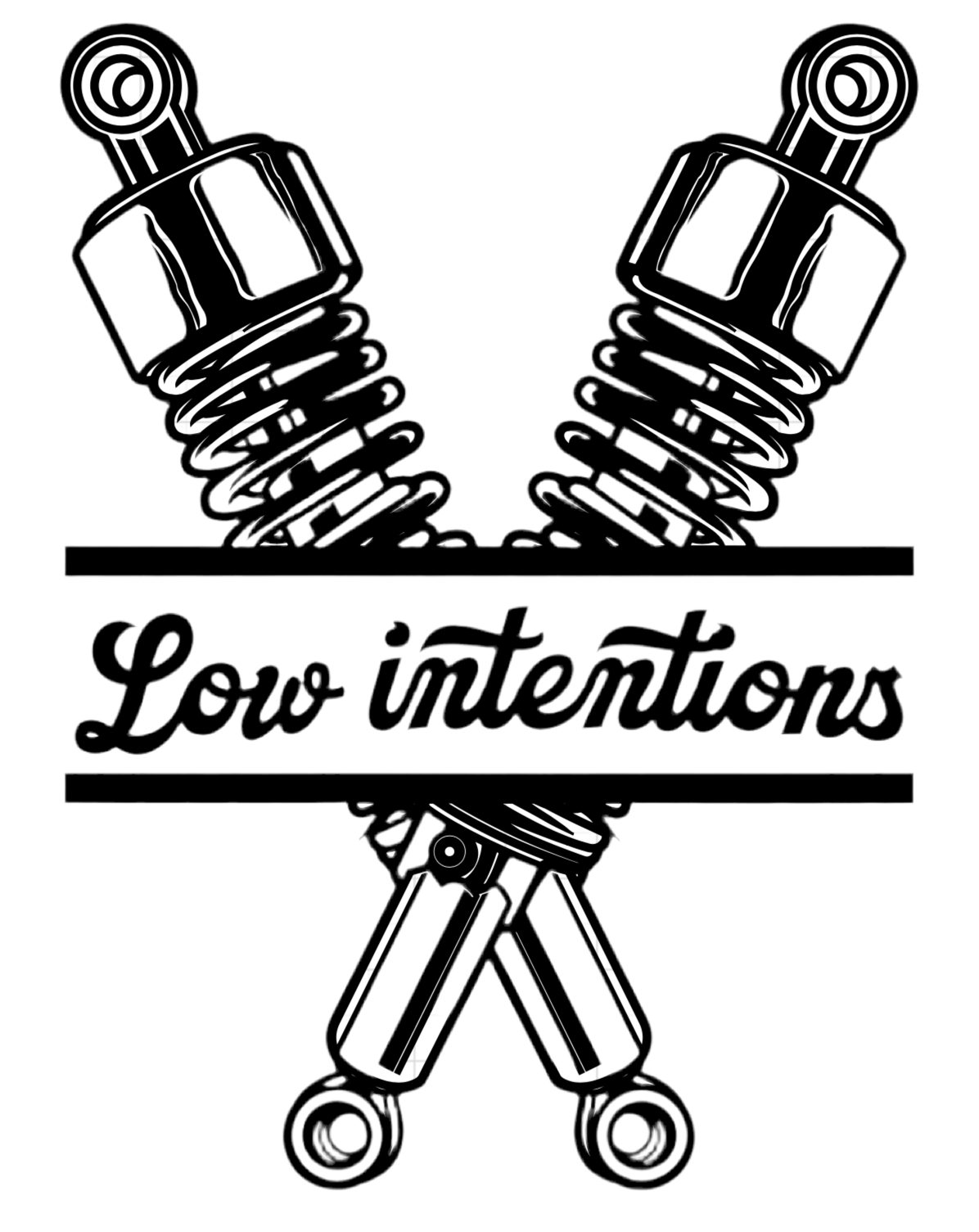 Low intentions window decal