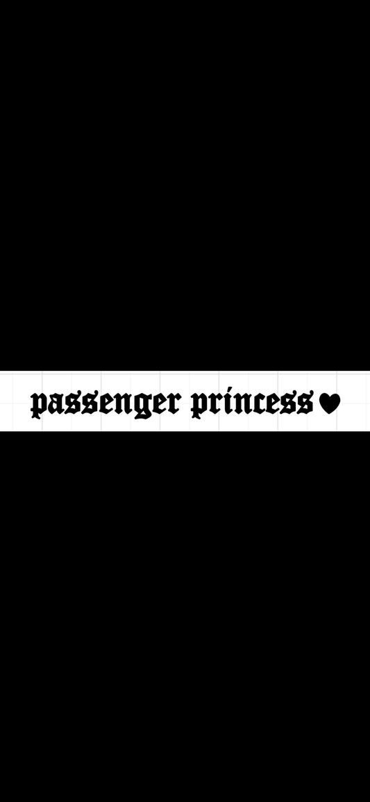 Passenger princess decal